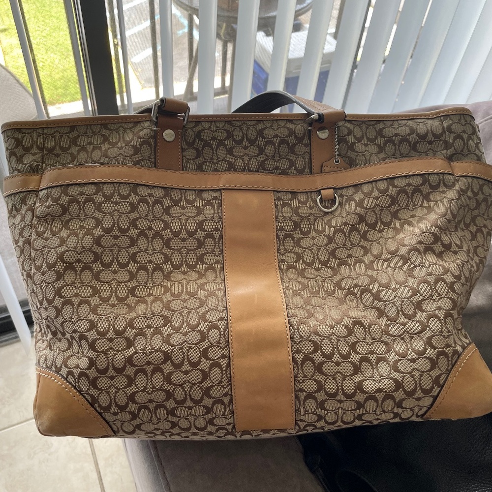 Coach Baby Bag In Signature Canvas